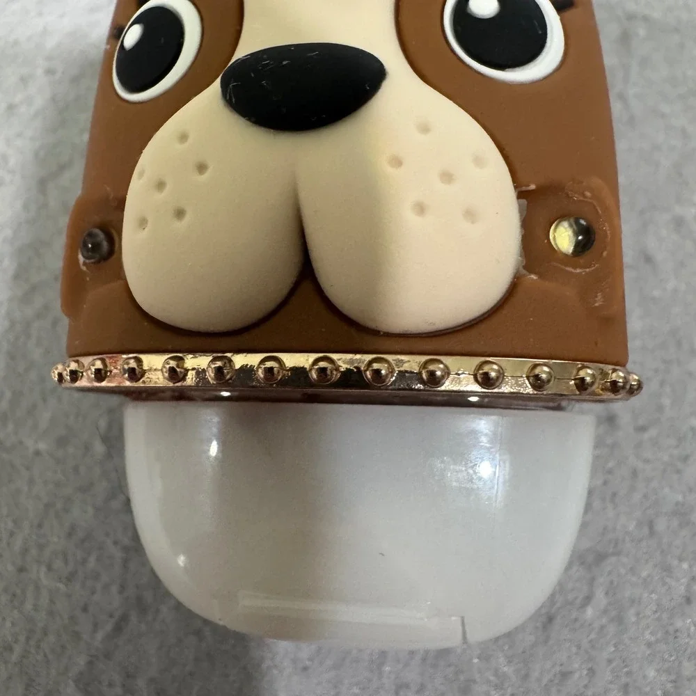 Bath and Body Works PocketBac Holder Brown French Bulldog Light Up Warm Vanilla